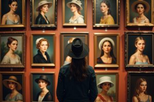 berühmte gemälde frau mit hut-Titel