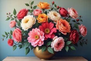 blumenstrauß gemälde-Titel