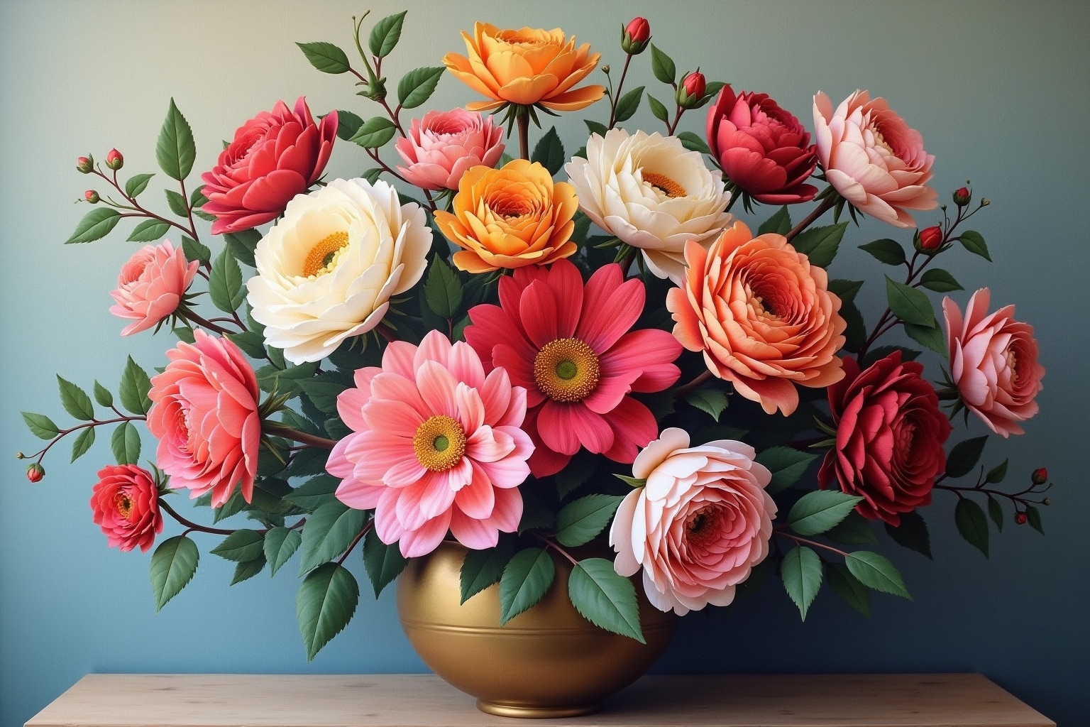 blumenstrauß gemälde-Titel