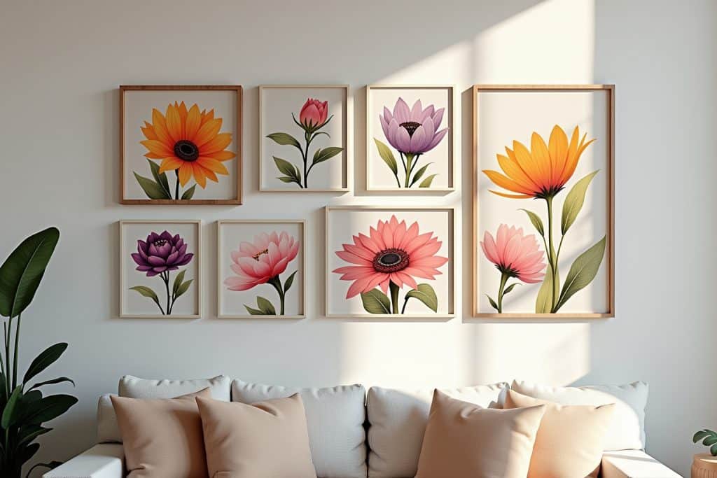 gemälde blumen abstrakt-Titel