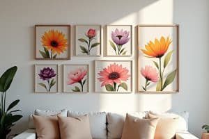 gemälde blumen abstrakt-Titel