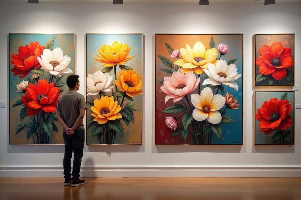 gemälde blumen modern-Titel