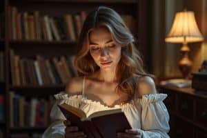 lesende frau gemälde-Titel