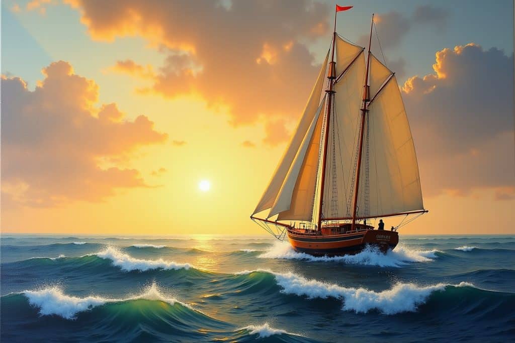 segelboot gemälde-Titel