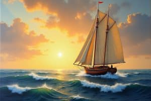 segelboot gemälde-Titel