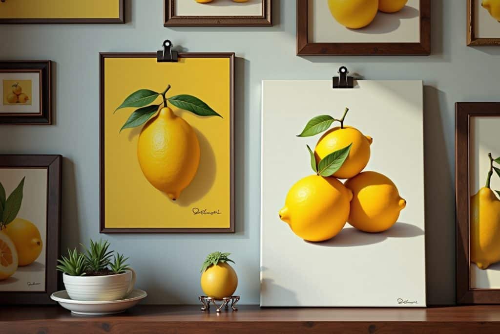 zitronen gemälde-Titel