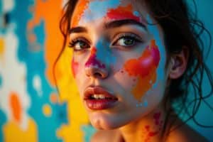 Abstrakte Kunst-Portraits: Farbe trifft Persönlichkeit