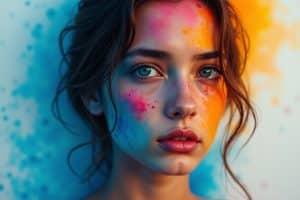 Abstrakte Aquarell Portraits: Emotionale Kunstwerke