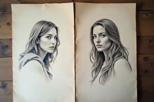 Portrait Zeichnungen: Einzigartige Erinnerungen auf Papier