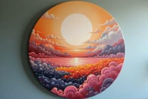 Runde Leinwände: Kreative Akzente für deine Wände