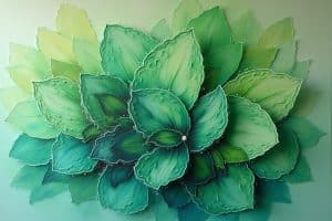 16 Leinwandbilder grün abstrakt für jeden Raum