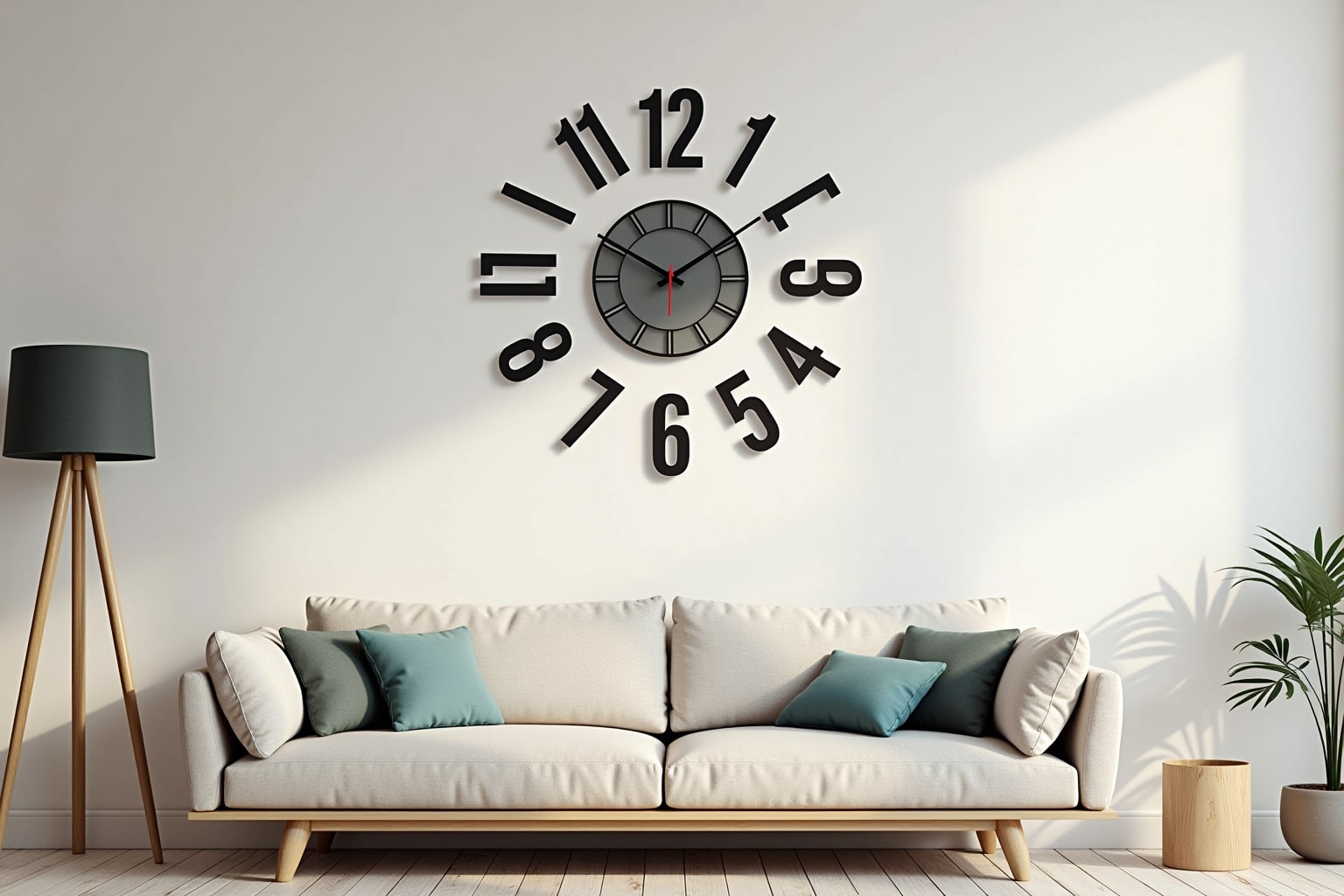 12 Wandtattoo Uhr Wohnzimmer Ideen