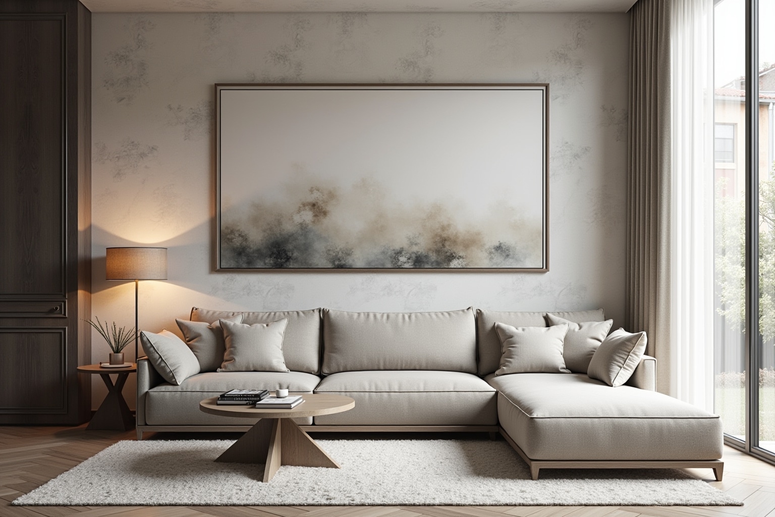 15 moderne Wandgestaltung Ideen Wohnzimmer