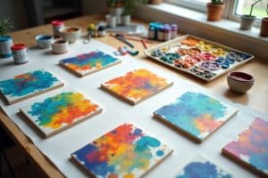 15 Projekte: Kunst selber machen mit Acrylfarben