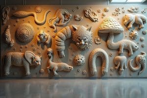 15 Wandbilder mit Relief Effekt Ideen