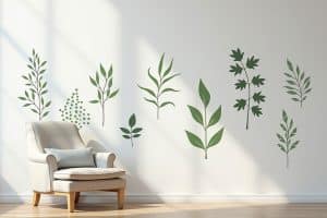 12 moderne Wandtattoo Blätter Ideen
