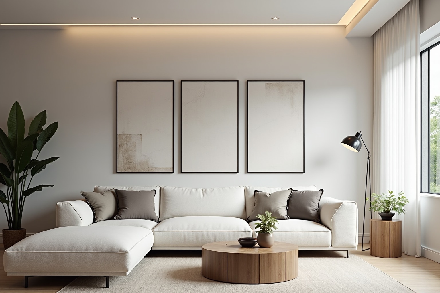 19 Wanddeko Ideen für Wohnzimmer modern groß