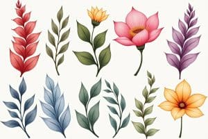 16 abstrakte florale Kunst Ideen