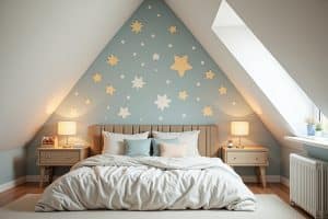 Wandtattoos für Dachschrägen im Kinderzimmer